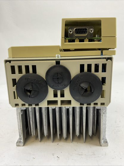 YASKAWA CIMR-VU4A0011FAA REV: C V1000 AC DRIVE OUTPUT 3PH 0-480V 11.1/9.2A