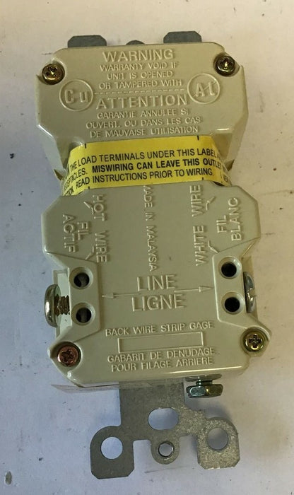 LEVITON 6599-I GROUND FAULT CIRCUIT INTERRUPTER IVORY 20A 125V ***LOTOF3***