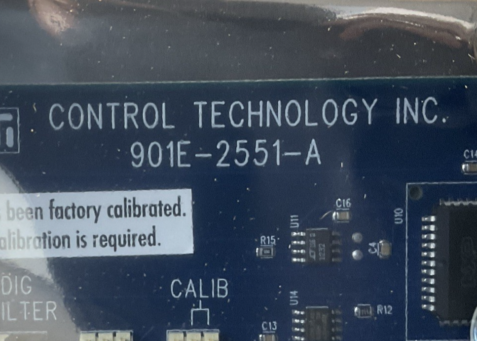 CONTROL TECHNOLOGY 2551-A 8CH INPUT REV.011 901E-2551-A