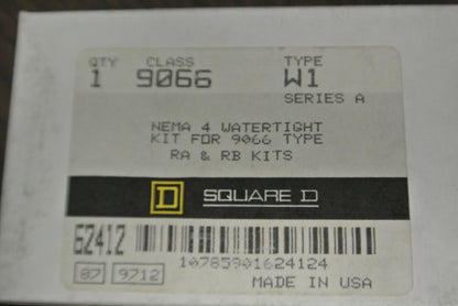 SQUARE D / 9066 W1 / NEMA 4 WATERTIGHT KIT for 9066 RA & RB KITS / NEW SURPLUS