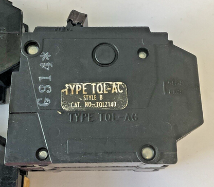GENERAL ELECTRIC TQL CIRCUIT BREAKERS TQL1120,TQL1150,TQL2140 120/240VAC LOTOF3