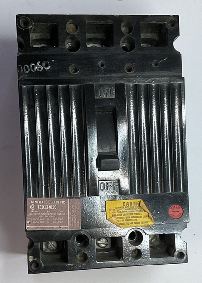 GENERAL ELECTRIC TED134050 CIRCUIT BREAKER 50A 480VAC