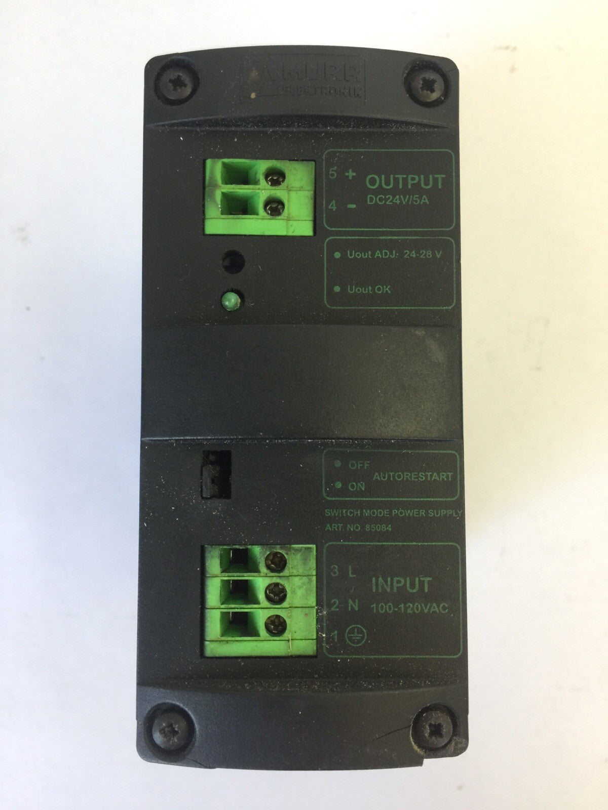 MURR ELEKTRONIK MCS5-115/24 SWITCH MODE POWER SUPPLY SINGLE PHASE OUTPUT 24VDC