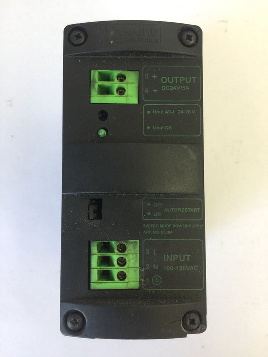 MURR ELEKTRONIK MCS5-115/24 SWITCH MODE POWER SUPPLY SINGLE PHASE OUTPUT 24VDC