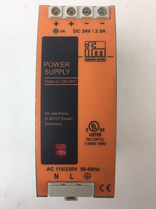 IFM DN2011 24V-2.5A POWER SUPPLY.