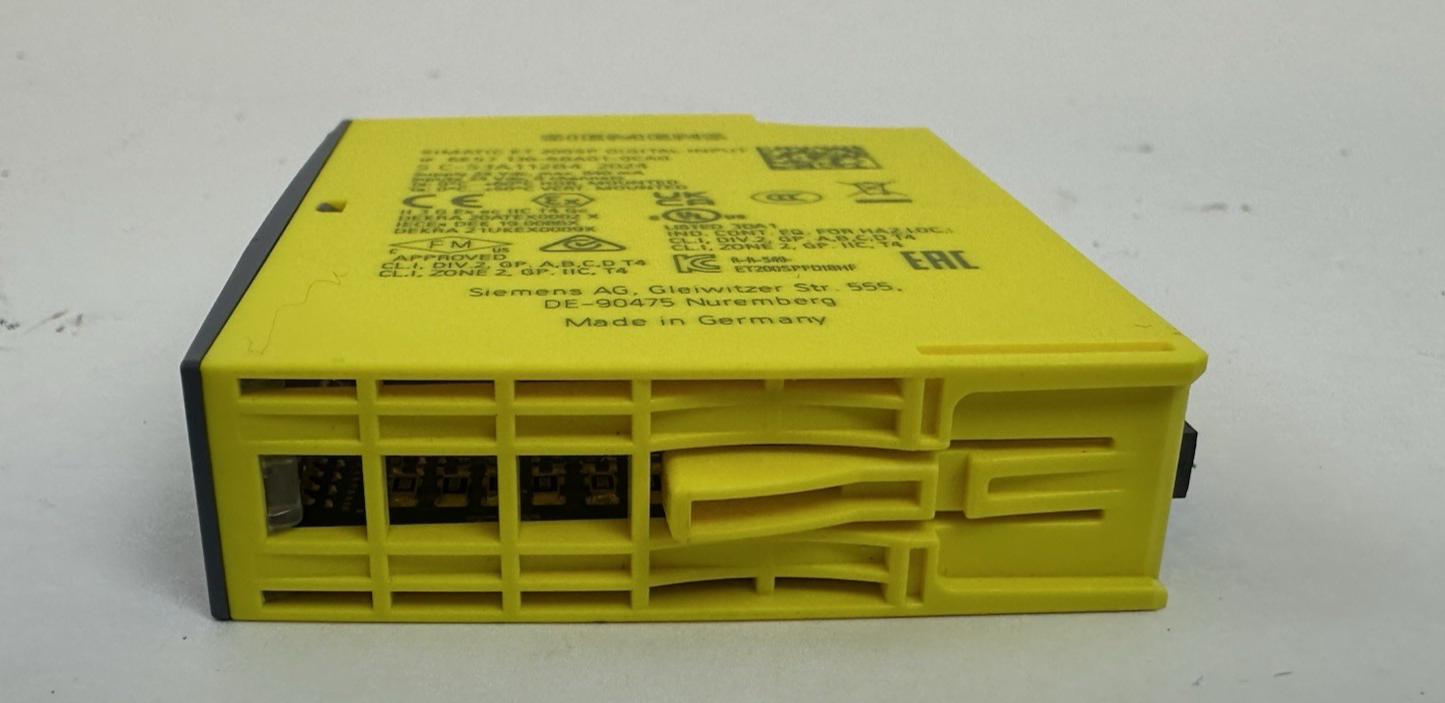 SIEMENS 6ES7 136-6BA01-0CA0 SIMATIC DIGITAL INPUT MODULE 24VDC SIMATIC ET 200SP