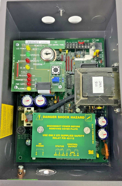 STI 43268-0040 LIGHT CURTAIN CONTROLLER MS4304B-2 115VAC 50/60HZ .250A