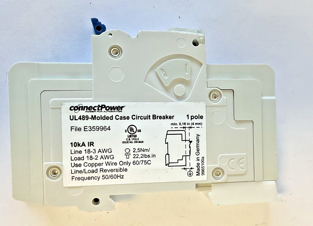 CONNECT POWER BR1C10AC CIRCUIT BREAKER C10 277VAC 10KA ***LOTOF2***