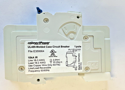 CONNECT POWER BR1C10AC CIRCUIT BREAKER C10 277VAC 10KA ***LOTOF2***
