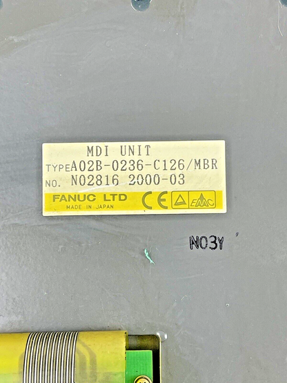 FANUC - A02B-0236-C126/MBR - OPERATOR KEYPAD / MDI UNIT