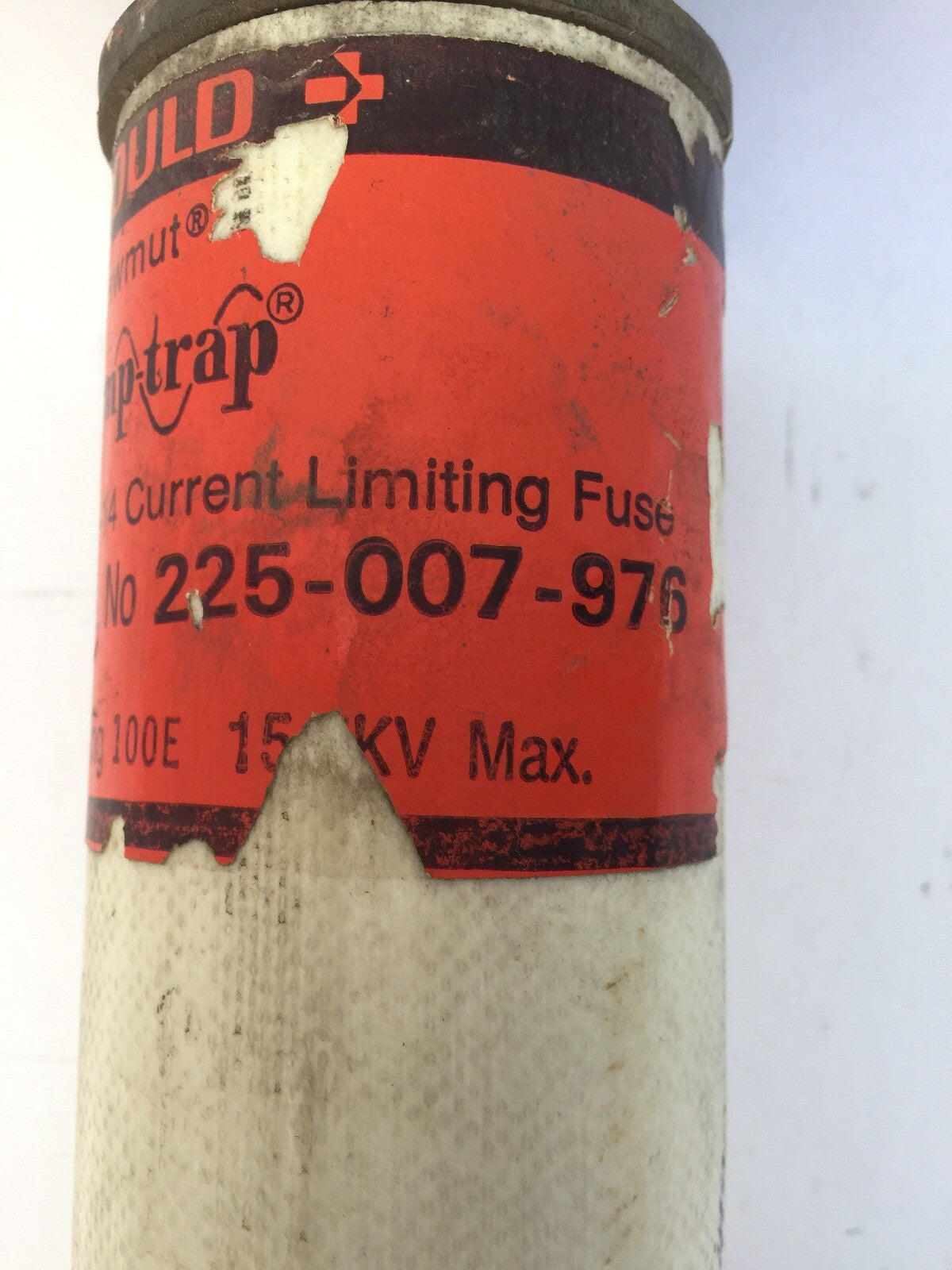 GOULD SHAWMUT 225-007-976 AMP-TRAP CL-14 CURRENT LIMITING FUSE 15.5KV 100E