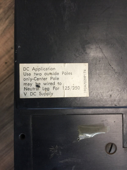 GE THMM5616 POWER BREAK MAGNETIC HYDRAULIC MAGNETRIP 1600AMP 250VDC 600VAC