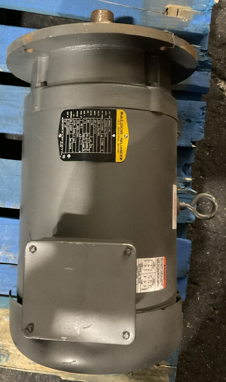 BALDOR RELIANCE MVM3714D MOTOR 1770RPM 208-230/460V 28-27/13.5AMP 3PH 10HP 7.5KW