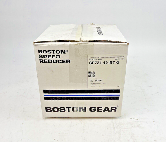 BOSTON GEAR - SF721-10-B7-G - WORM GEAR SPEED REDUCER- 700 SERIES - 14346 - 10:1