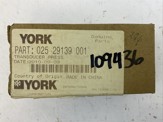 YORK 025 29139 001 TRANSDUCER PRESS