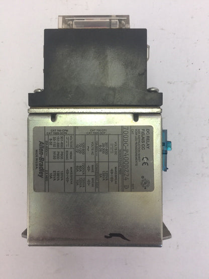 ALLEN BRADLEY 700DC-P400DZ24 DC RELAY 600V PD714 COIL 24VDC