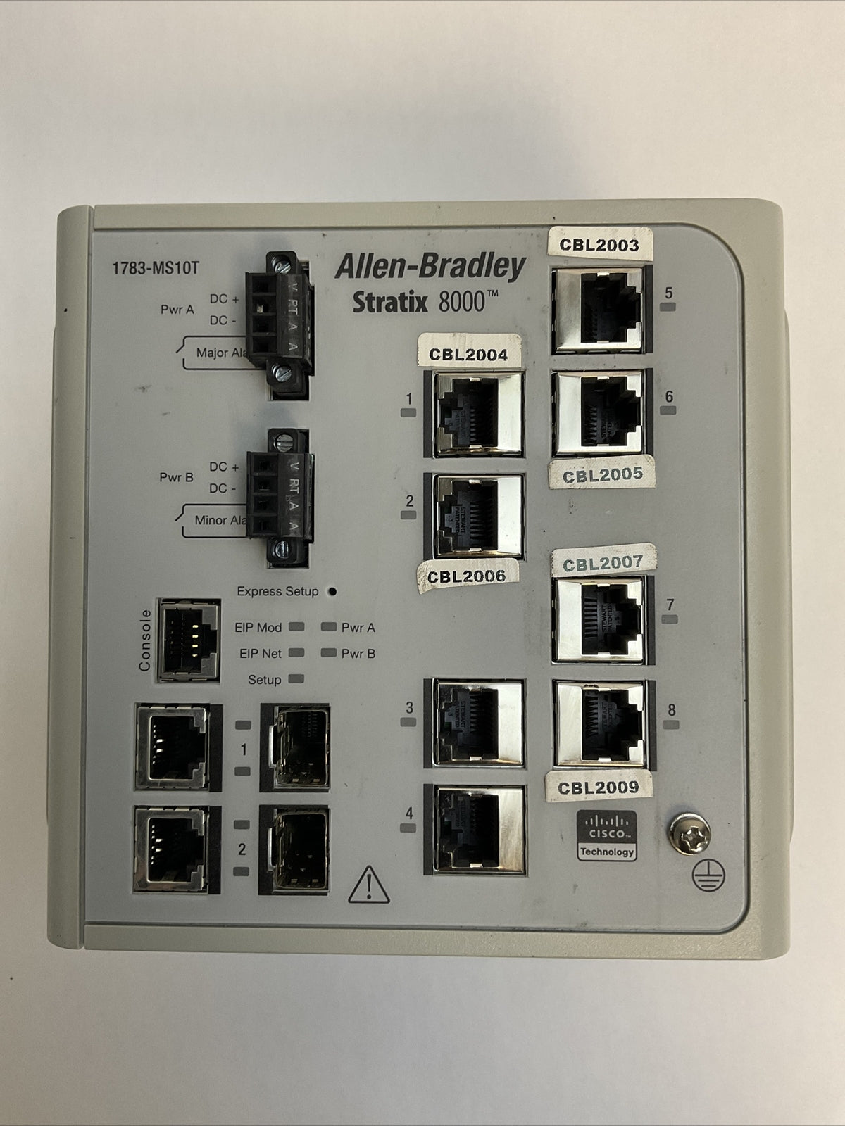 ALLEN BRADLEY 1783-MS10T SER A DIR/VER 10000013883 05 FW REV 4.002 STRATIX 8000