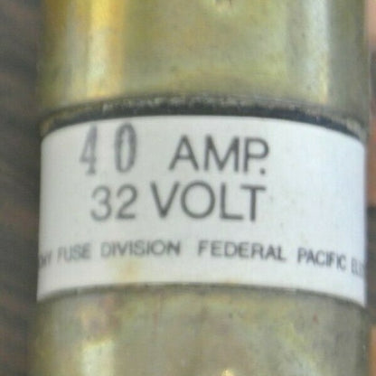 ECONOMY / FPE OBH-40 BOLT-ON FUSE / 40A / 32VDC / NEW SURPLUS