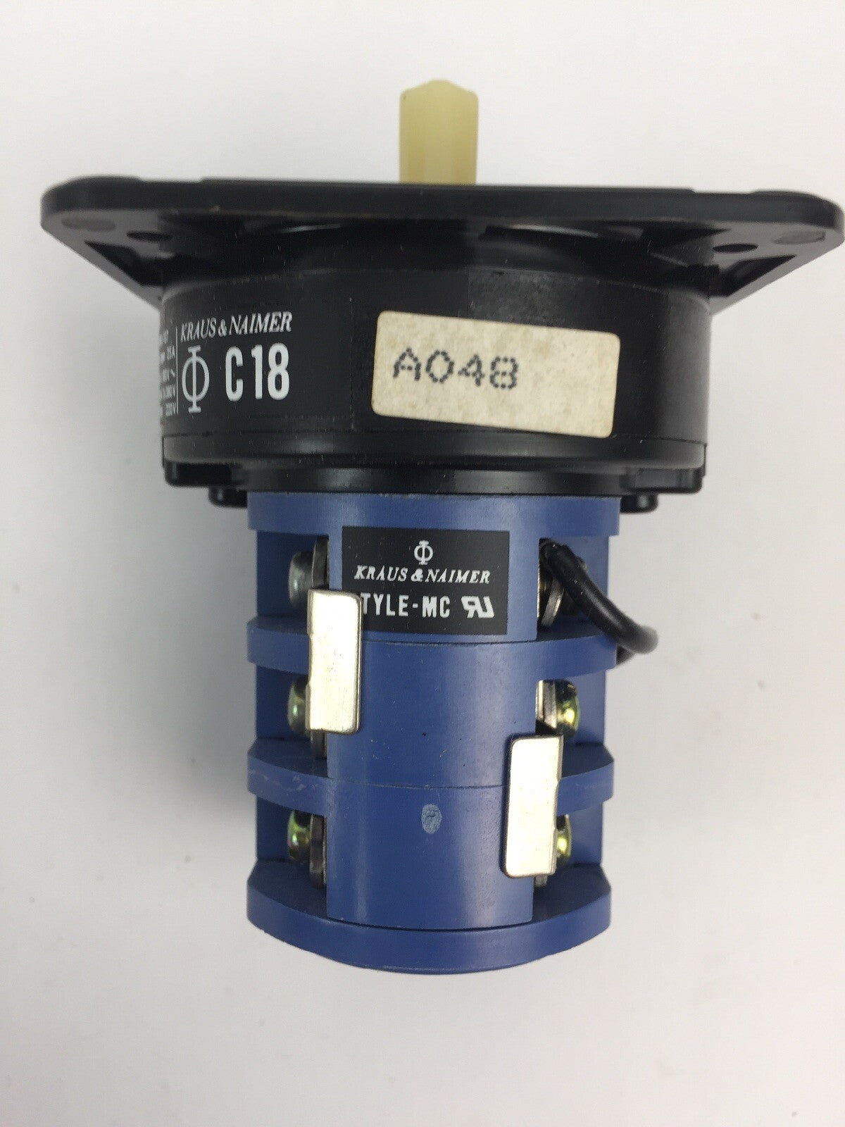KRAUS & NAIMER C18-A048-423 ROTARY SWITCH 600VAC 20AMP 10HP 3 PHASE 4 POSITION