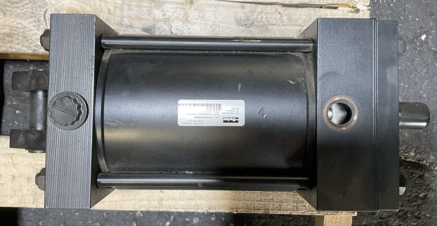 PARKER 6.00CBB2ALU14AC6.00 PNEUMATIC AIR CYLINDER ENV PRESSURE: 250PSI