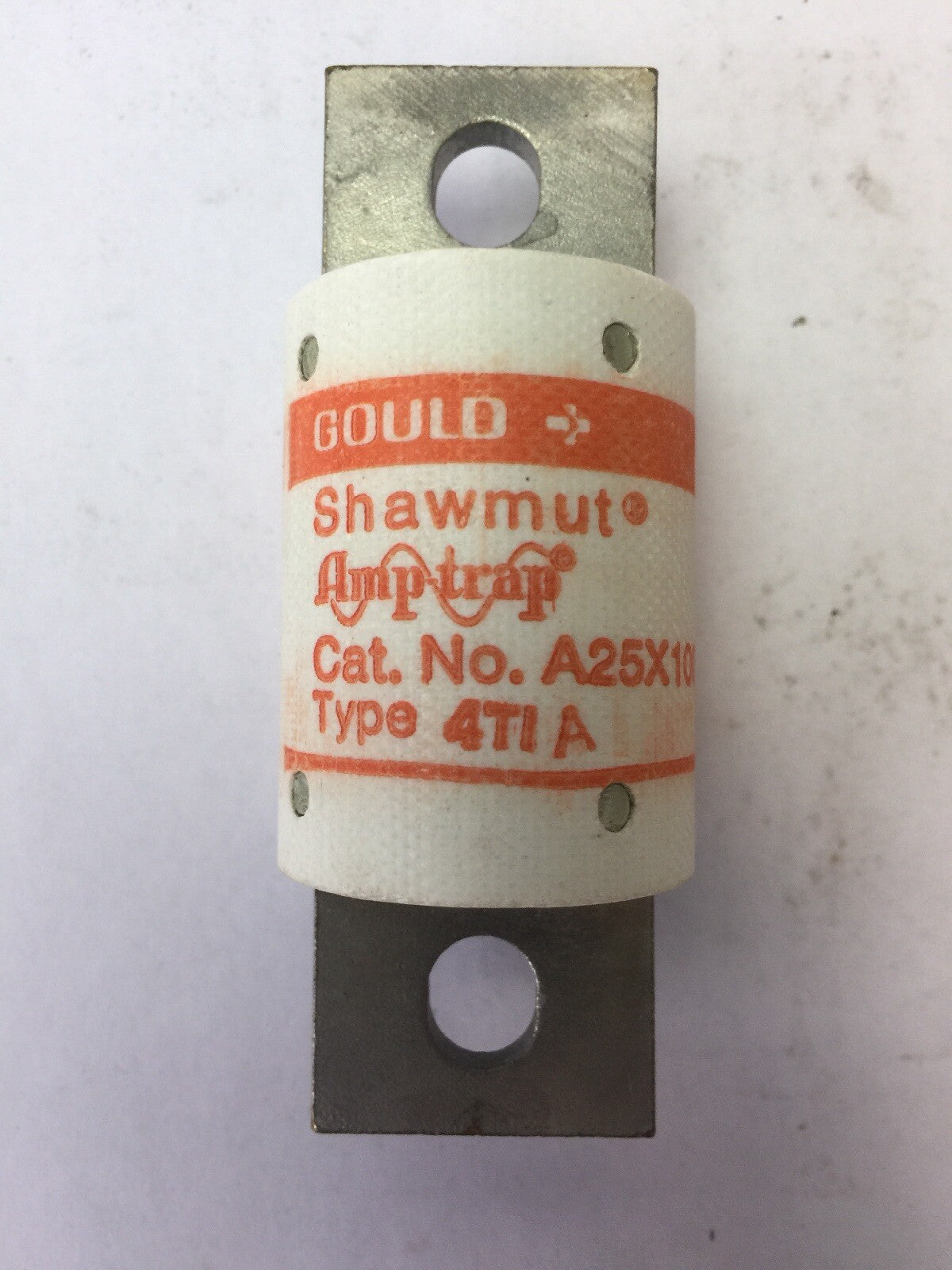 GOULD SHAWMUT AMPTRAP A25X100 FUSE 100 AMP 250VAC TYPE 4TIA FORM 101
