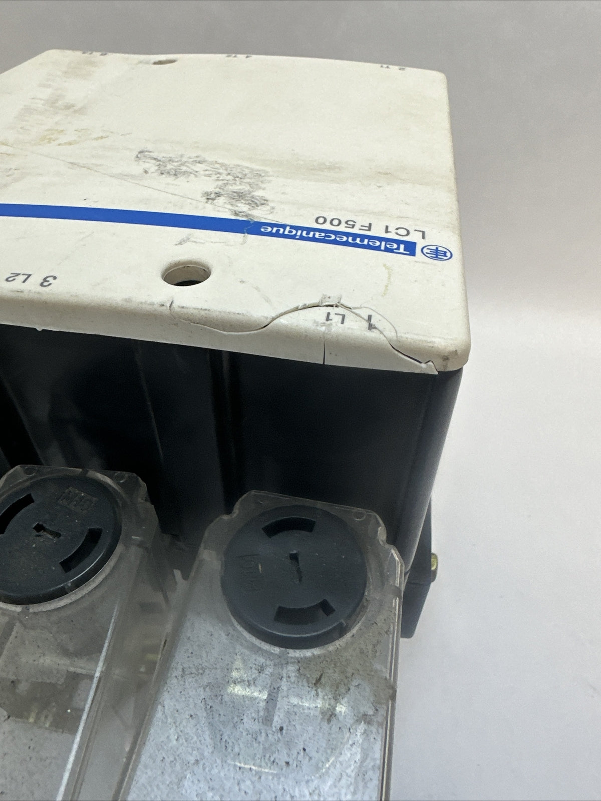 TELEMECANIQUE LC1 F500 CONTACTOR 600VAC 500HP 700A LX1FK110 110-120V LADN11 LA1