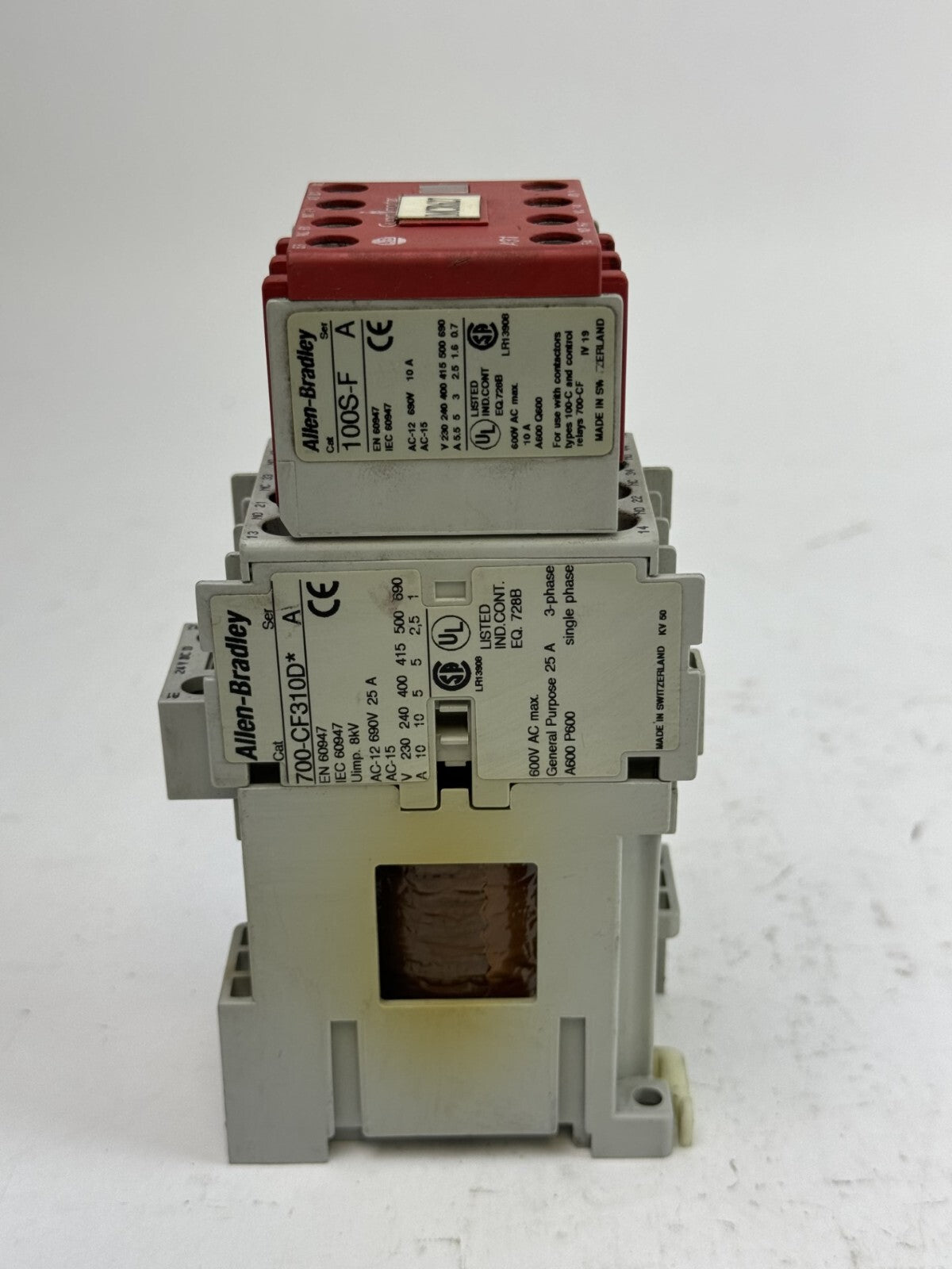 ALLEN-BRADLEY - 700S-CF620DJC SER. A - SAFETY CONTACTOR W/ 24 VDC COIL
