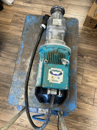 NORD DRIVE SYSTEMS TYPE SK 372.1 N180TC BROOK CROMTON WPN-DA184TSW-4 5HP 1755RPM