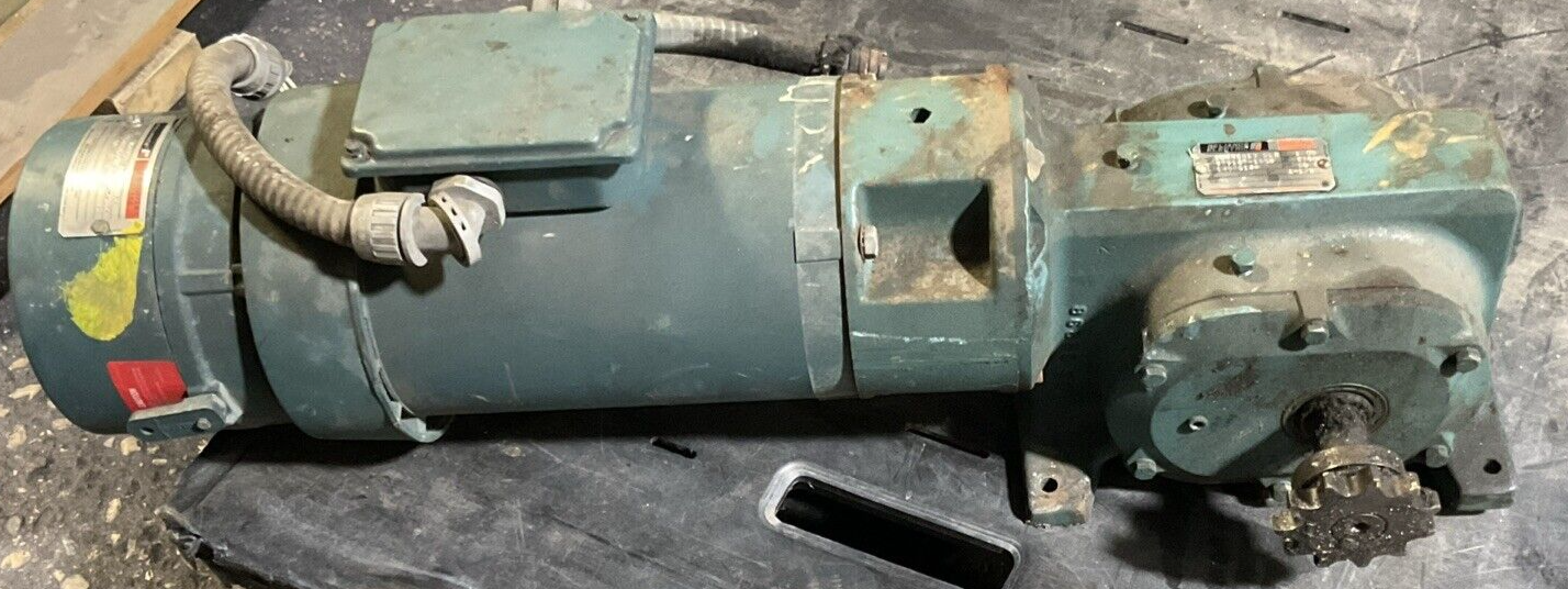 RELIANCE ELECTRIC P56H1474R-JA AC MOTOR 10286813-QLR GEAR MOTOR A52A0727