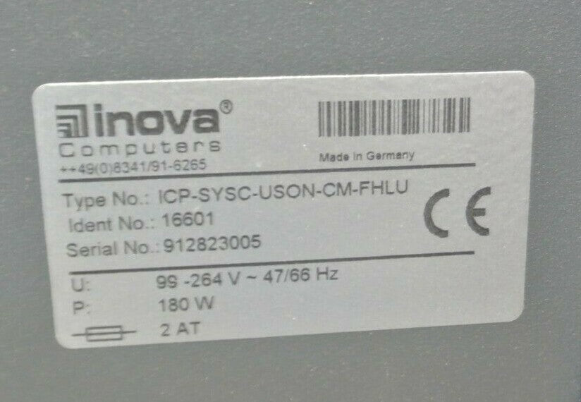 INOVA COMPUTER / VECTOR / ICP-SYSC-USON-CM-FHLU PROGRAMMABLE UNIT