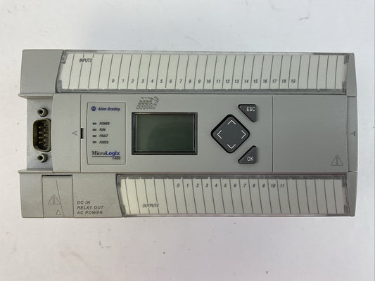 ALLEN BRADLEY 1766-L32BWA SER C FW 21 MICRO LOGIX 1400 32 POINT CONTROLLER
