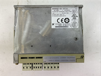 YASKAWA SGDH-01AE SERVOPACK OUTPUT 3PH 0-230VAC 0.91A 0.1kW JUSP-NS100