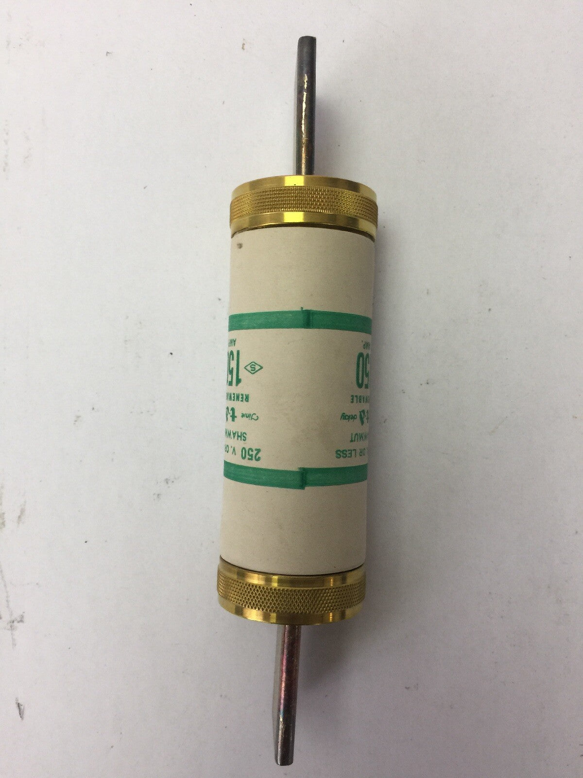 SHAWMUT RF150 TIME DELAY RENEWABLE FUSE 150 AMP 250 VOLT