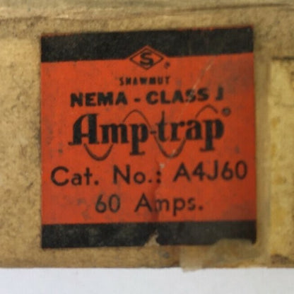 GOULD SHAWMUT A4J60 AMP-TRAP CLASS J FUSE 60AMP 600VAC (BOX OF 10)