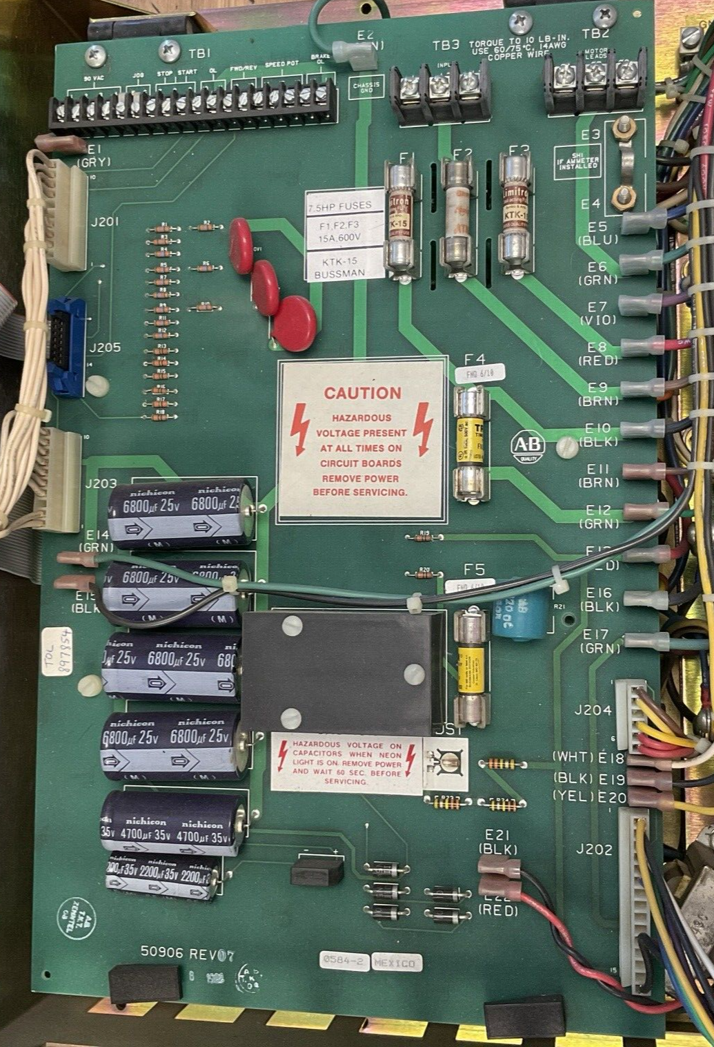 ALLEN-BRADLEY 1334-DOB-K7-G4 ADJUSTABLE FREQUENCY DRIVE 460V 3PH 11.3A
