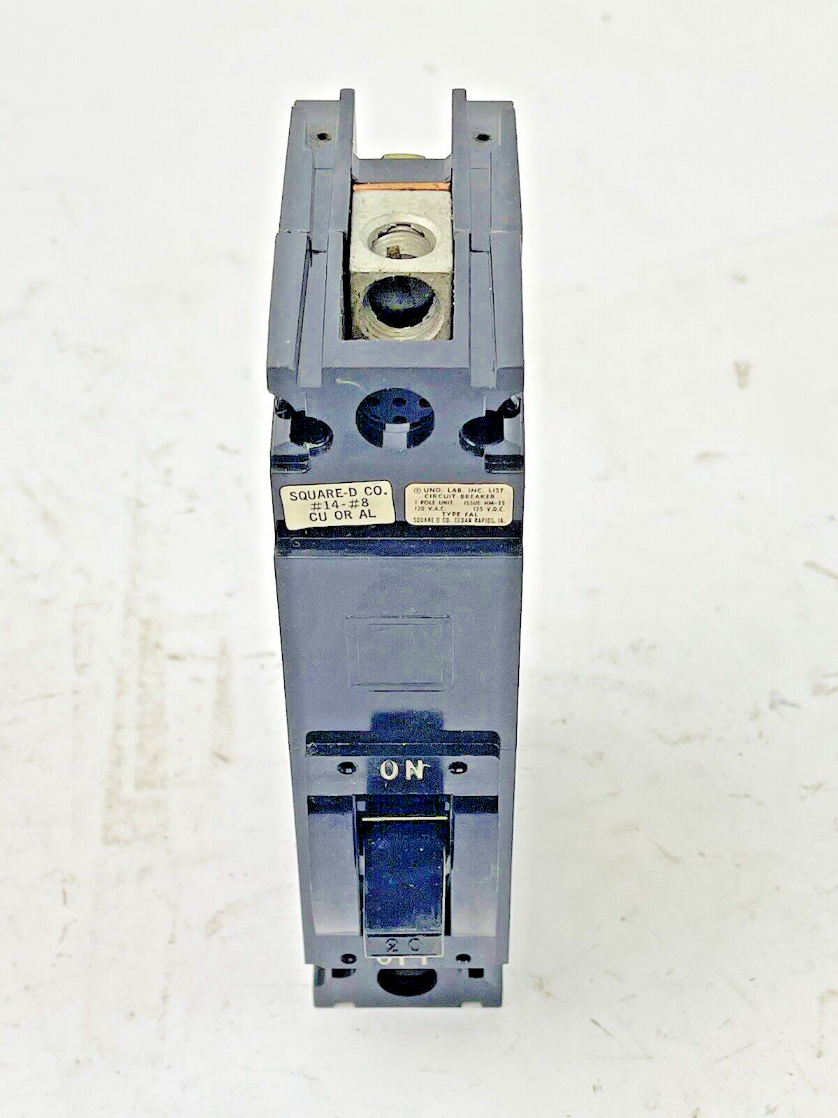 SQUARE D - FAL 12020 - CIRCUIT BREAKER LINE & LOAD LUGS - 20A/1 POLE/120 VAC-NEW