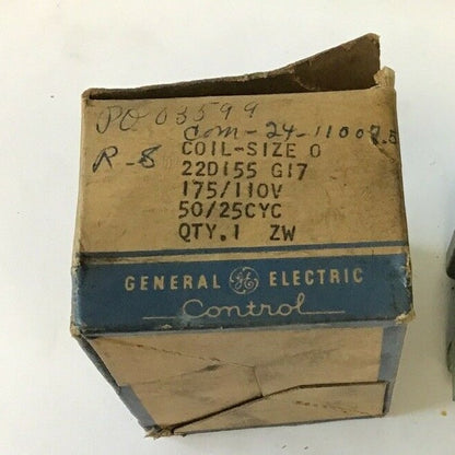 GENERAL ELECTRIC 22D155G-17 COIL RENEWAL 175V50CY 110V25CY