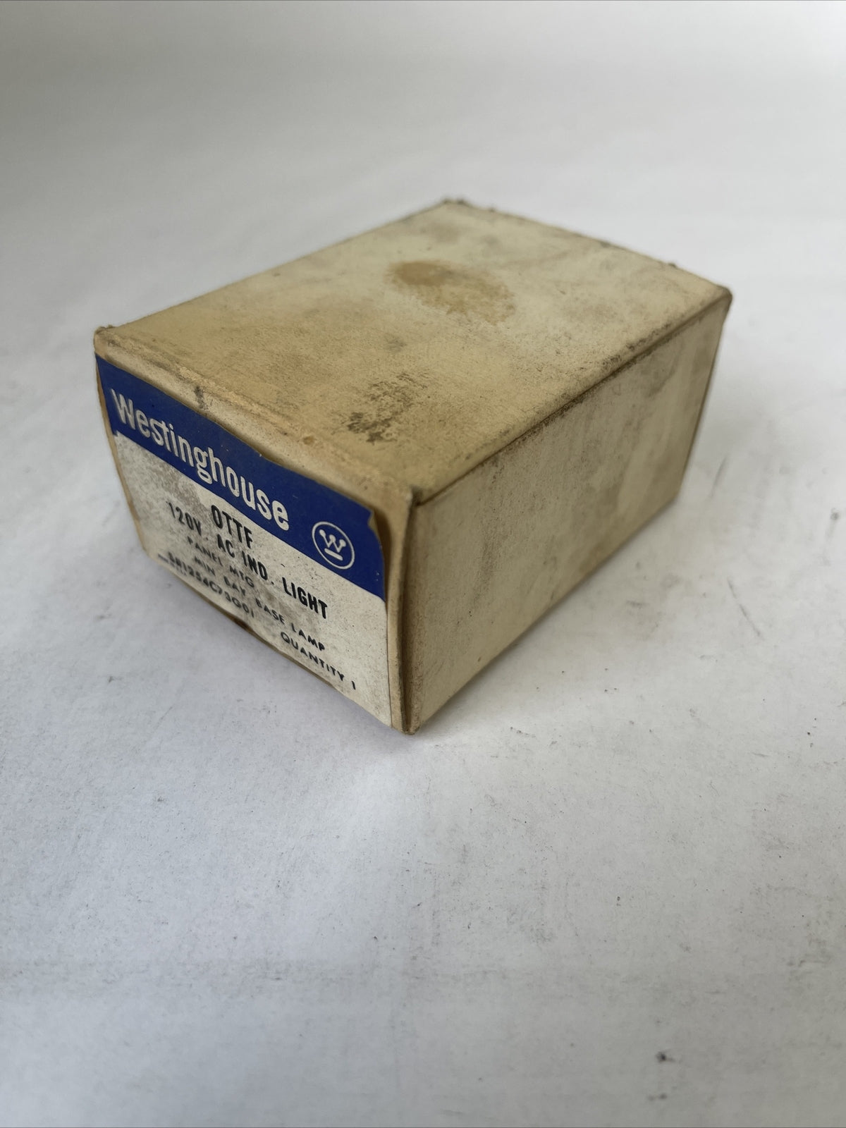 WESTINGHOUSE OTTF 120VAC INDICATOR LIGHT PANEL MTG MIN BAY BASE LAMP 1254C73G01