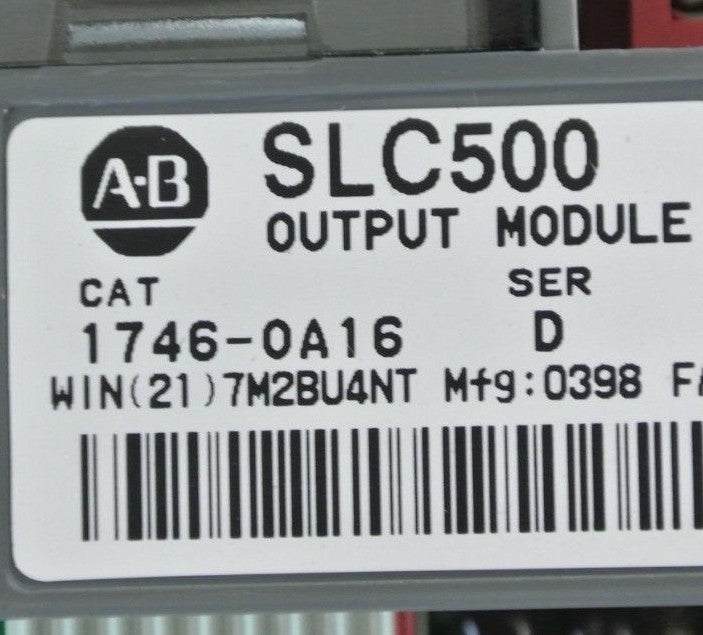 ALLEN-BRADLEY 1746-P2 + 1746-OW8 + 1746-OA16 (2) + 1746-IA16 (3) + 1746-A10 +