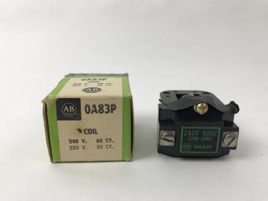Allen Bradley OA83P Coil New In Box 240 V 60 CY/HZ 220 V 50 CY/HZ