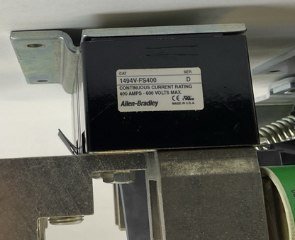 ALLEN BRADLEY 1494V-DS400 DISCONNECT SWITCH 400A 600V SER.D