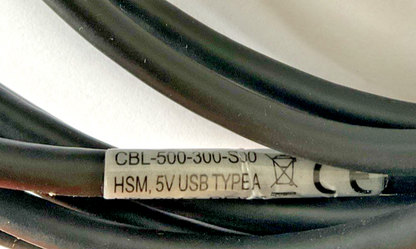 HONEYWELL CBL-500-300-S00 HSM, 5V USB TYPE A CABLE  REV.C