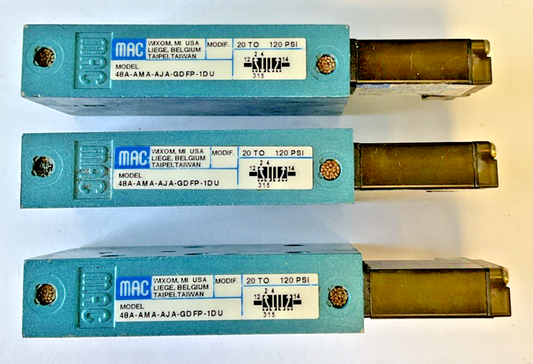 MAC  48A-AMA-AJA-GDFP-1DU SOLENOID VALVE 20-120PSI 24VDC 4.0W ***LOTOF3***