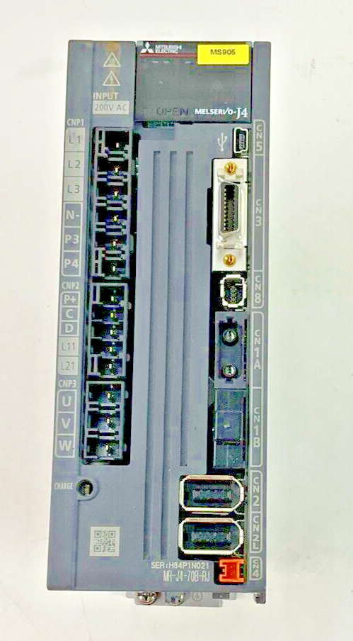 MITSUBISHI MR-J4-70B-RJ SERVO DRIVE MODULE 750W 240VAC 8/6.5A 50/60HZ
