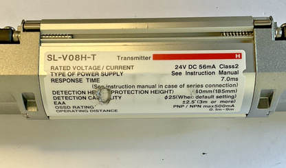 KEYENCE SL-V0H-T / SL-V08H-R  TRANSMITTER AND  RECIEVER 24VDC WITH CABLES