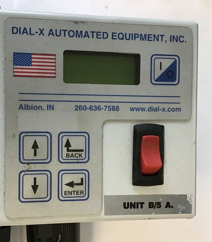 DIAL-X AUTOMATED EQUIPMENT SPE-870 PLUS 121-500-870 FEEDER CONTROL 120VAC