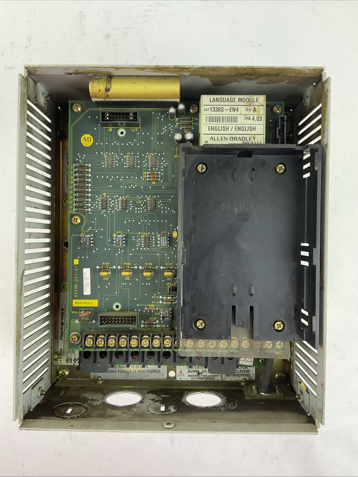 ALLEN BRADLEY 1336S-BRF50-AA-EN4 SER D 1336 PLUS SENSORLESS VECTOR DRIVE