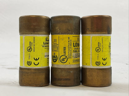 BUSS LPJ-60SP LOW-PEAK FUSE 60AMP 600VAC 300VDC (LOT OF 3)