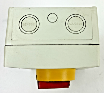 KATKO KEM 340UL Y/R MANUAL MOTOR CONTROLLER 600VAC 40A TYPE 4X