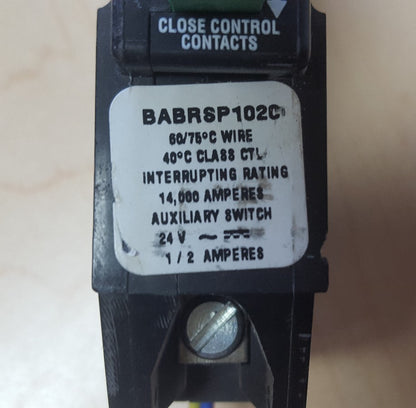 CUTLER HAMMER BABRSP1020 1 POLE 20 AMP BOLT ON BREAKER